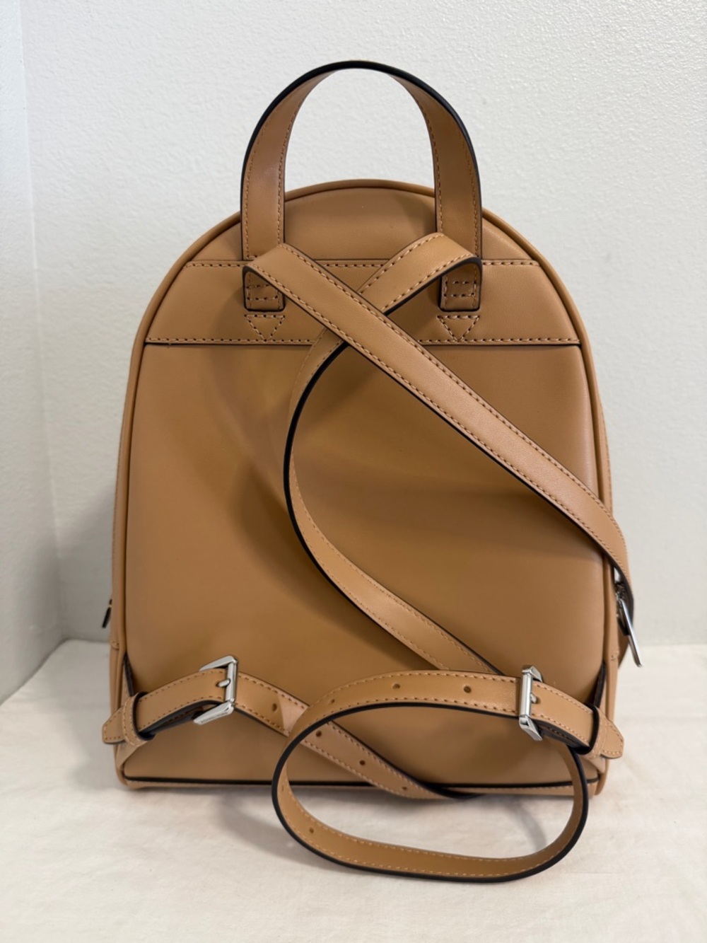 Michael Kors Rhea zip Backpack peanut leather - Picture 3 of 10
